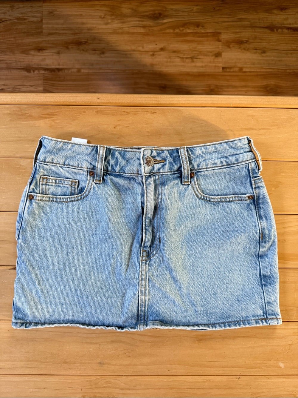 PacSun Light Blue Denim Mini Skirt